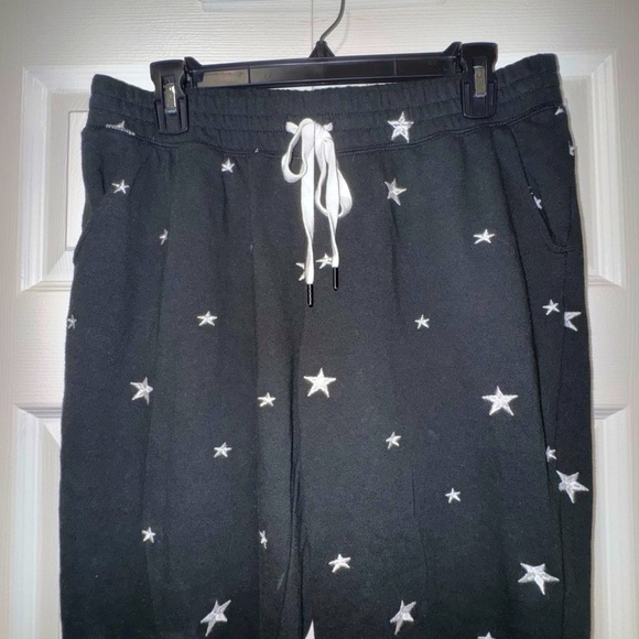 PJ Salvage Embroidered star Sleep Jogger Pants. Size M. GUC - Picture 2 of 11